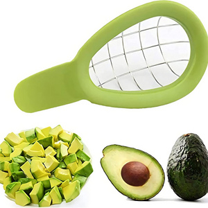 Avocado Cube Maker,  Avocado Stainless Steel Chunks Slicer Cuber and  Dicer Chopper, Kitchen Gadgets for Cutting and Splitting