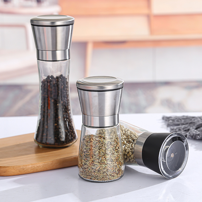 OEM & ODM Pepper Grinder Customized Salt and Pepper Grinder Set Wholesale Adjustable Stainless Steel Salt and Pepper Mill