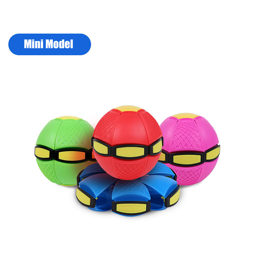 UFO Magic Ball Portable Glowing Flying Toys Creative Fly Saucer Magic Balls Decompression Flying Flat Throw Disc Balls Toy