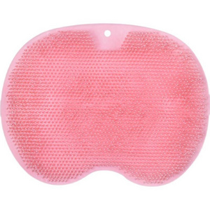 Shower Foot Scrubber, Bathroom Suction Cup Silicone Non-Slip Massage Pad to Reduce  Foot Pain