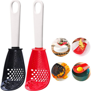 Multifunctional Cooking Spoon Kitchen Tools Cooking Strainer Spoon Skimmer Scoop Colander Strainer Food Masher Tool  Heat-Resist