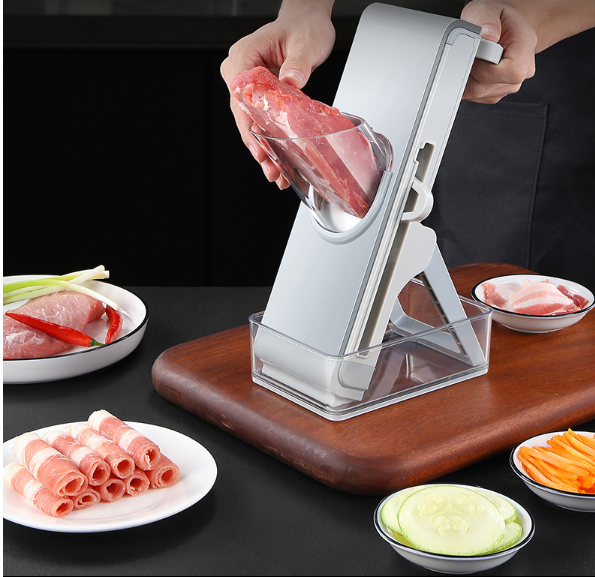 Multifunctional Vegetable Cutter Slicer for Kitchen Meat Tomato Potato Slicer Food Chopper with Container