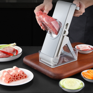 Multifunctional Vegetable Cutter Slicer for Kitchen Meat Tomato Potato Slicer Food Chopper with Container