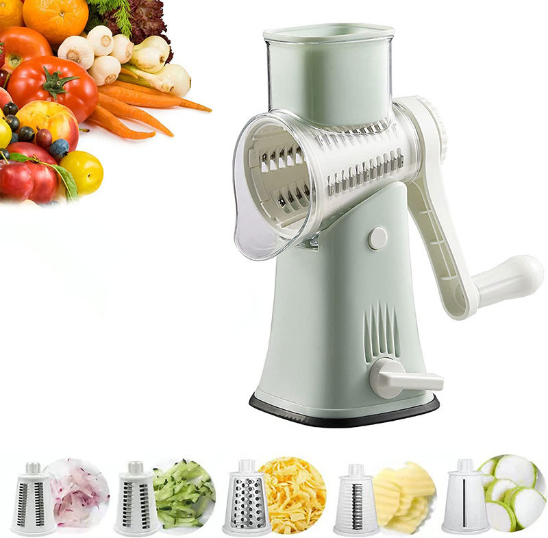 Cheese Grater with Handle Cheese Shredder  Vegetable Grader Slicer Cutting for Kitchen Gift with Bonus Storage Box