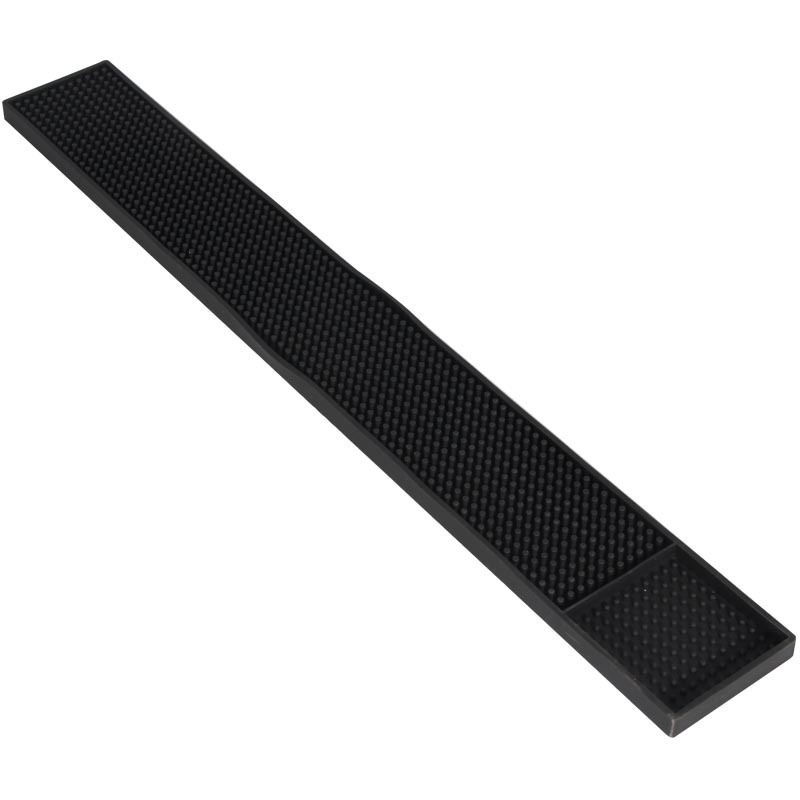 USSE New Arrivals Black Bar Mat, Bar Mat for Cocktail and Coffee Rubber Bar Service Spill Mat for Cocktail