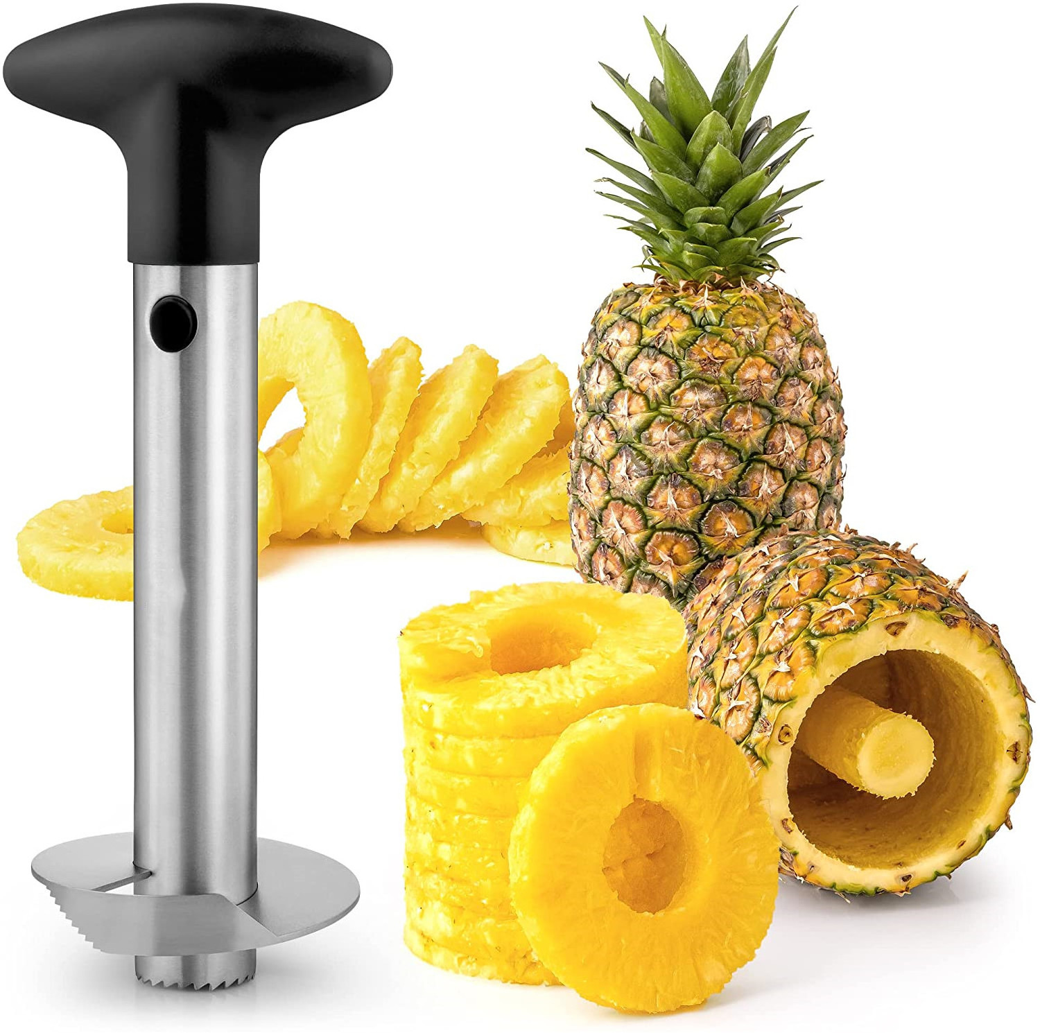 Stainless Steel pineapple corer Pineapple Peeler Accessories Pineapple Slicers Fruit Knife Cutter Corer Slicer Kitchen Tools