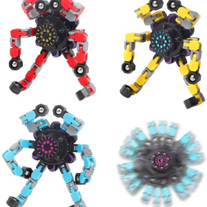 Fingertip Rotating Breathable Chain Toy Mechanical Spiral Twister Fingertip Gyro Stress Toy Funny Sensory Fidget Spinners Toys