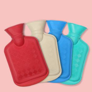 Hot Water Bottles,Natural Rubber -BPA Free- Durable Hot Water Bag for Hot Compress and Heat Therapy, Pain Relief Heating Pad