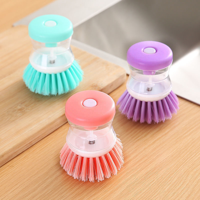 Customized Replaceable Head Pot Brush Kitchen Dish Brush OEM & ODM Clean Automatic Liquid Wash Bowl Dish Brush Wholesale