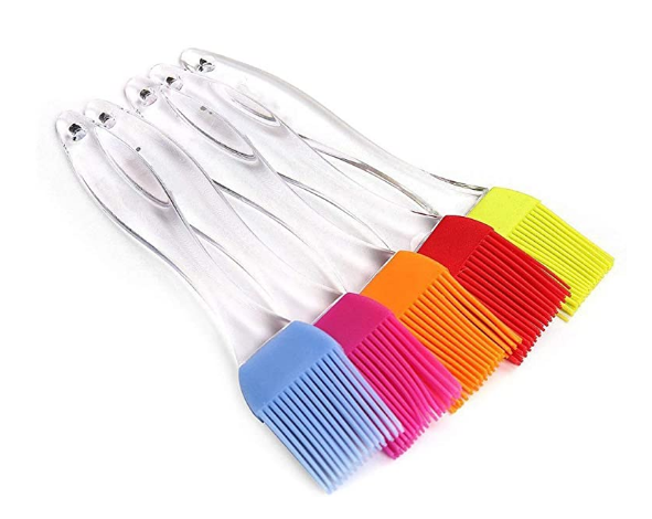 Basting Brush Silicone, Pastry Baking Brush BBQ Sauce Marinade Meat Glazing Oil Brush