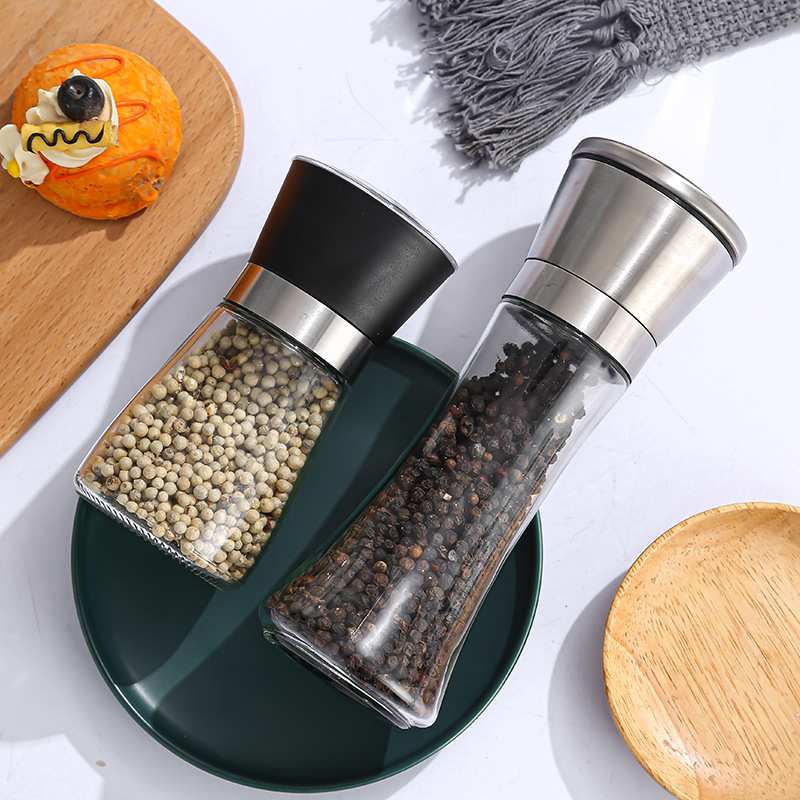 OEM & ODM Pepper Grinder Customized Salt and Pepper Grinder Set Wholesale Adjustable Stainless Steel Salt and Pepper Mill