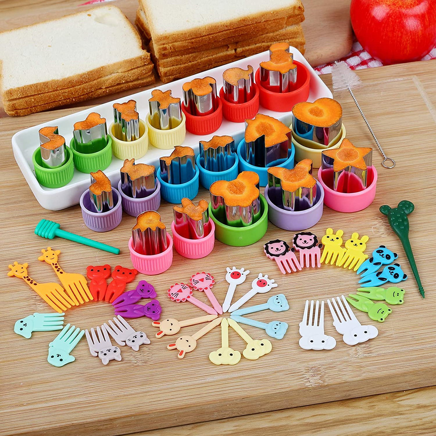 Vegetable Cutter Shape Set Mini Cookie Cutters Biscuit Cutter to Decorate Food Children's Baking and Food Supplement tool