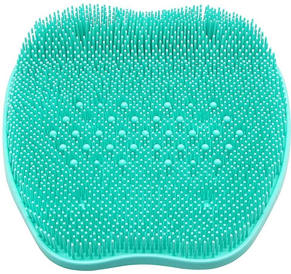 Apple Shape Shower Foot Scrubber, Bathroom Suction Cup Non-Slip Massage Pad to Reduce  Foot Pain