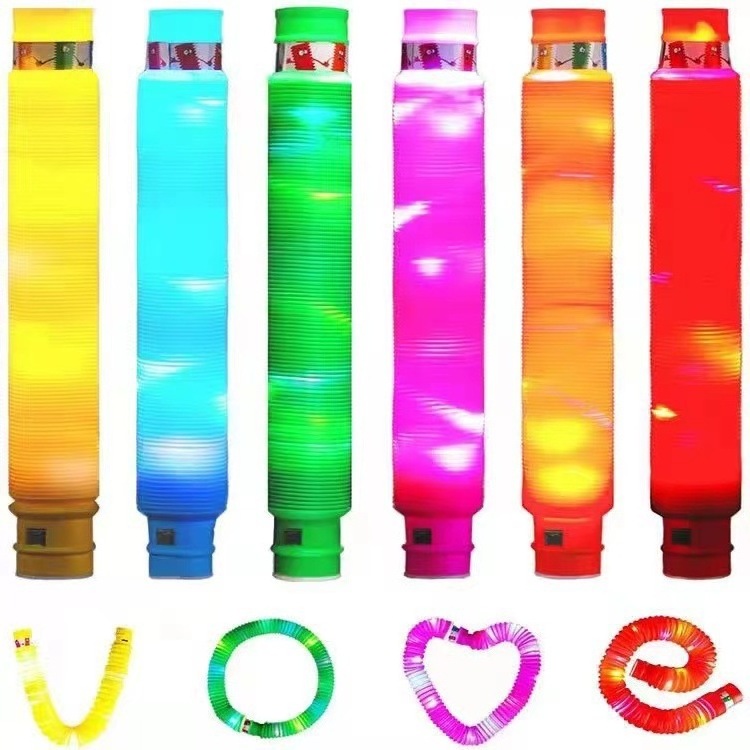 Watch Band Set, Pop Tubes Sensory Toy,  Light Up Pop Pipes