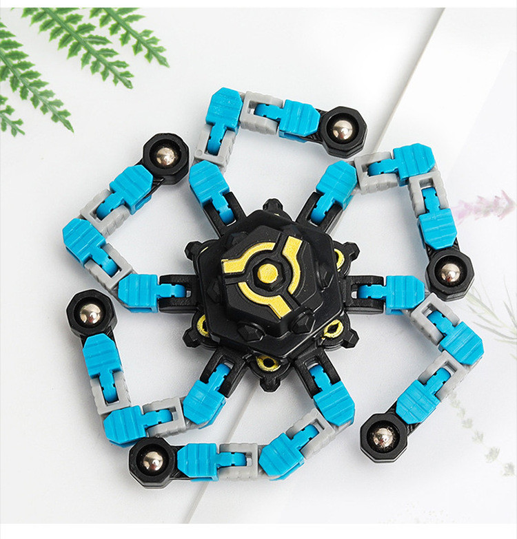 Fingertip Rotating Breathable Chain Toy Mechanical Spiral Twister Fingertip Gyro Stress Toy Funny Sensory Fidget Spinners Toys