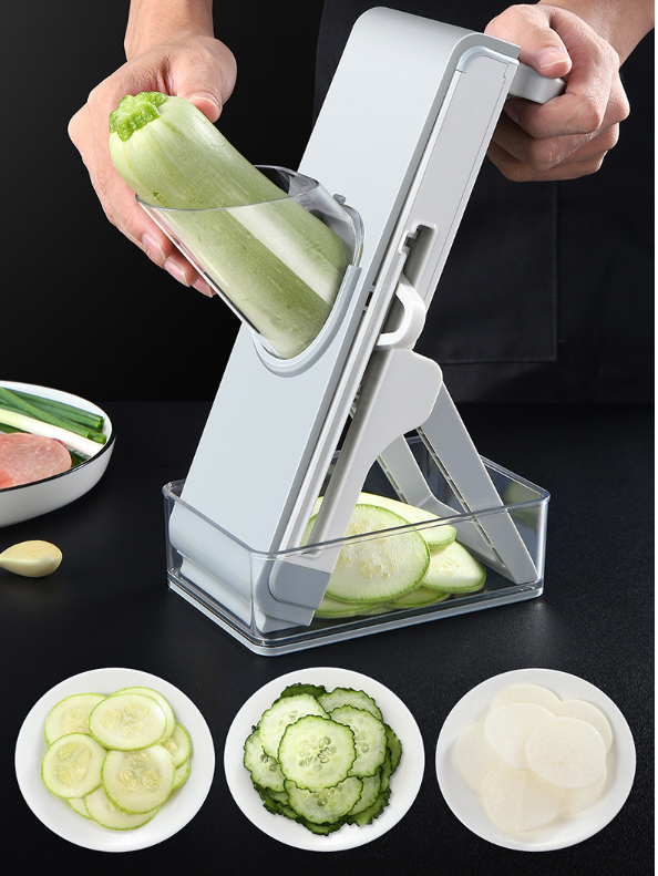 Multifunctional Vegetable Cutter Slicer for Kitchen Meat Tomato Potato Slicer Food Chopper with Container