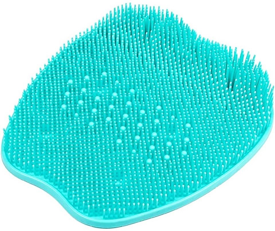 Apple Shape Shower Foot Scrubber, Bathroom Suction Cup Non-Slip Massage Pad to Reduce  Foot Pain