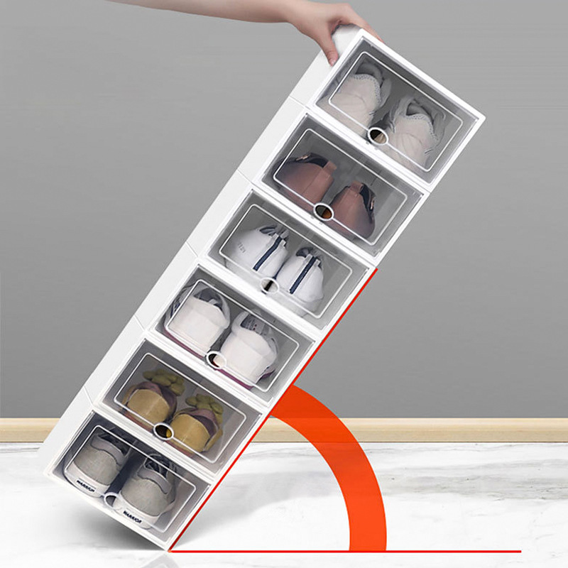 Customized Transparent Shoe Racks OEM ODM Thickened Plastic Rack Shoe