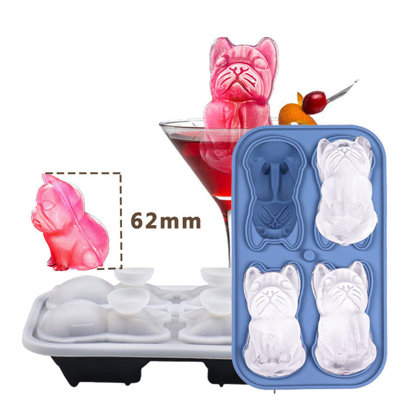 OEM ODM Explosion Bear Ice Cube Maker Wholesale Ice Making Mold Silicone Ice Ball Maker