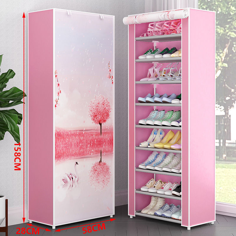 Customized Simple Multi-layer Shoe Rack OEM ODM Home Dormitory Door Shoe Cabinet Multi-functional Dust Storage Shoe Rack