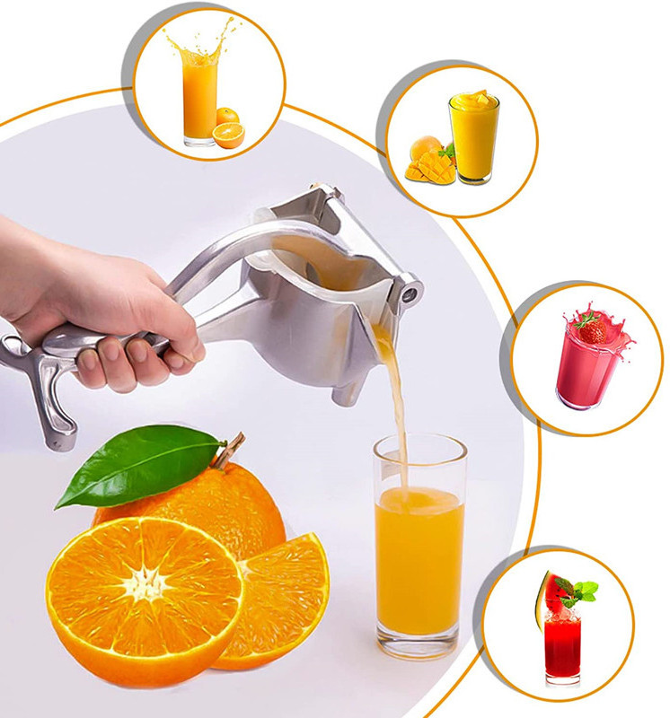 lemon Squeezer fruit press,Real Stainless Steel hand juicer Large Capacity lemon Manual Juicer,citrus squeezer