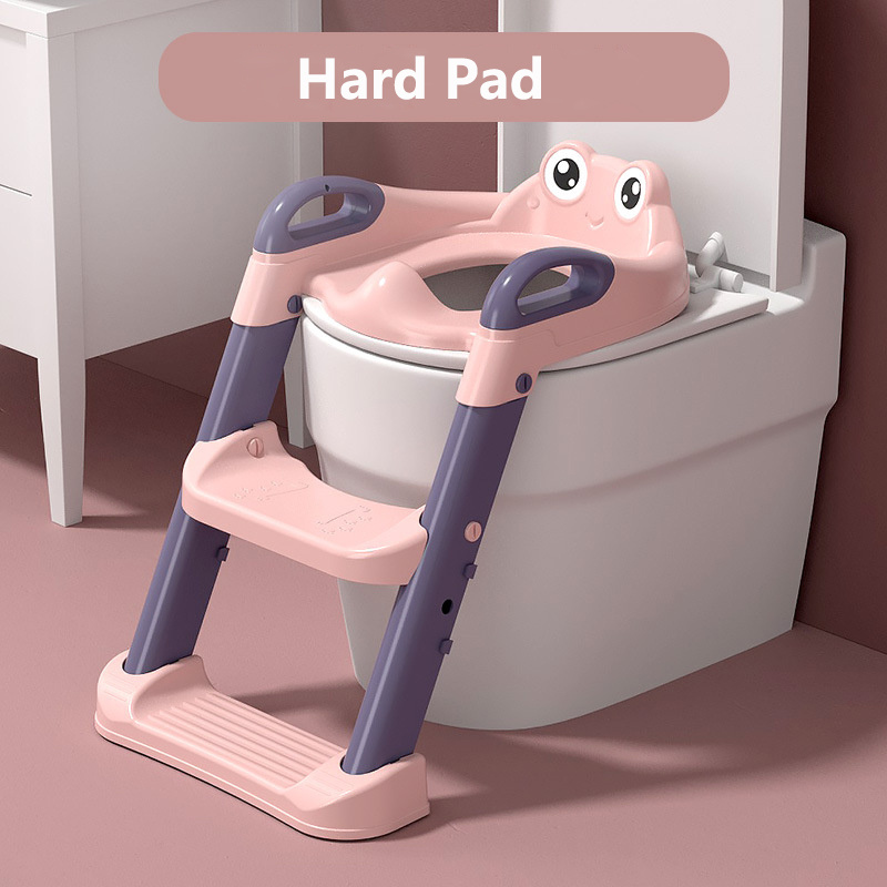 New Arrival Toddler Potty Training Seat With Ladder Baby  Folding Toilet Fun-shaped Toilet To Train Children's Potty