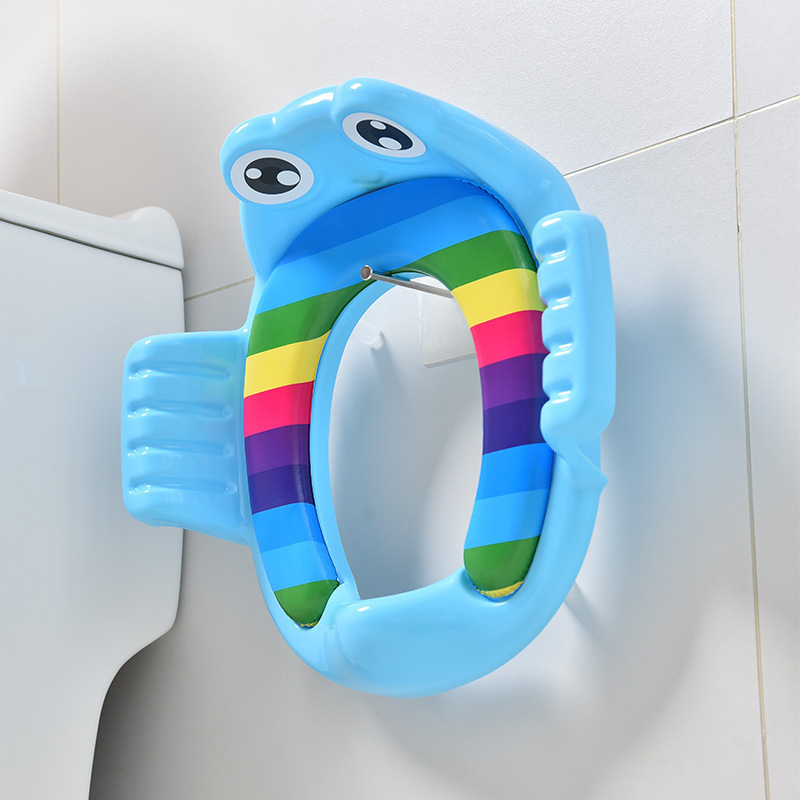 Cute Baby Training Potty Seat Children Toilet With Cushion Safe Foldable Travel Toilet Seat Baby Potty Training Seat