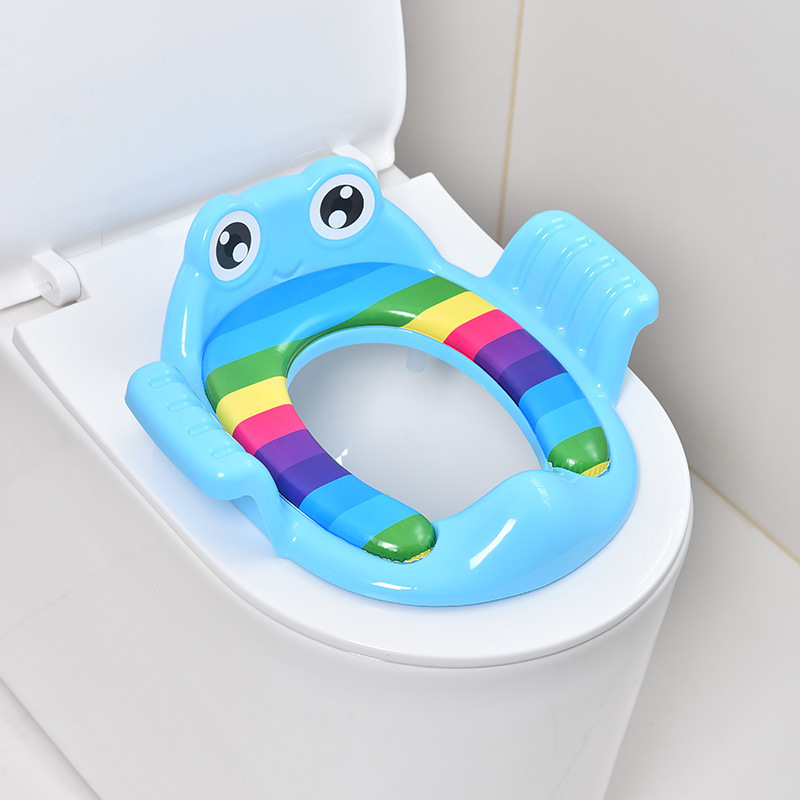 Cute Baby Training Potty Seat Children Toilet With Cushion Safe Foldable Travel Toilet Seat Baby Potty Training Seat