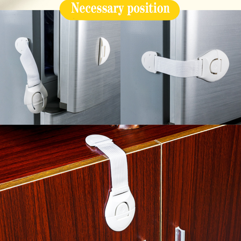 Safety lock Child safety protection Multi-function drawer wardrobe lock Baby lock cloth strap  for baby