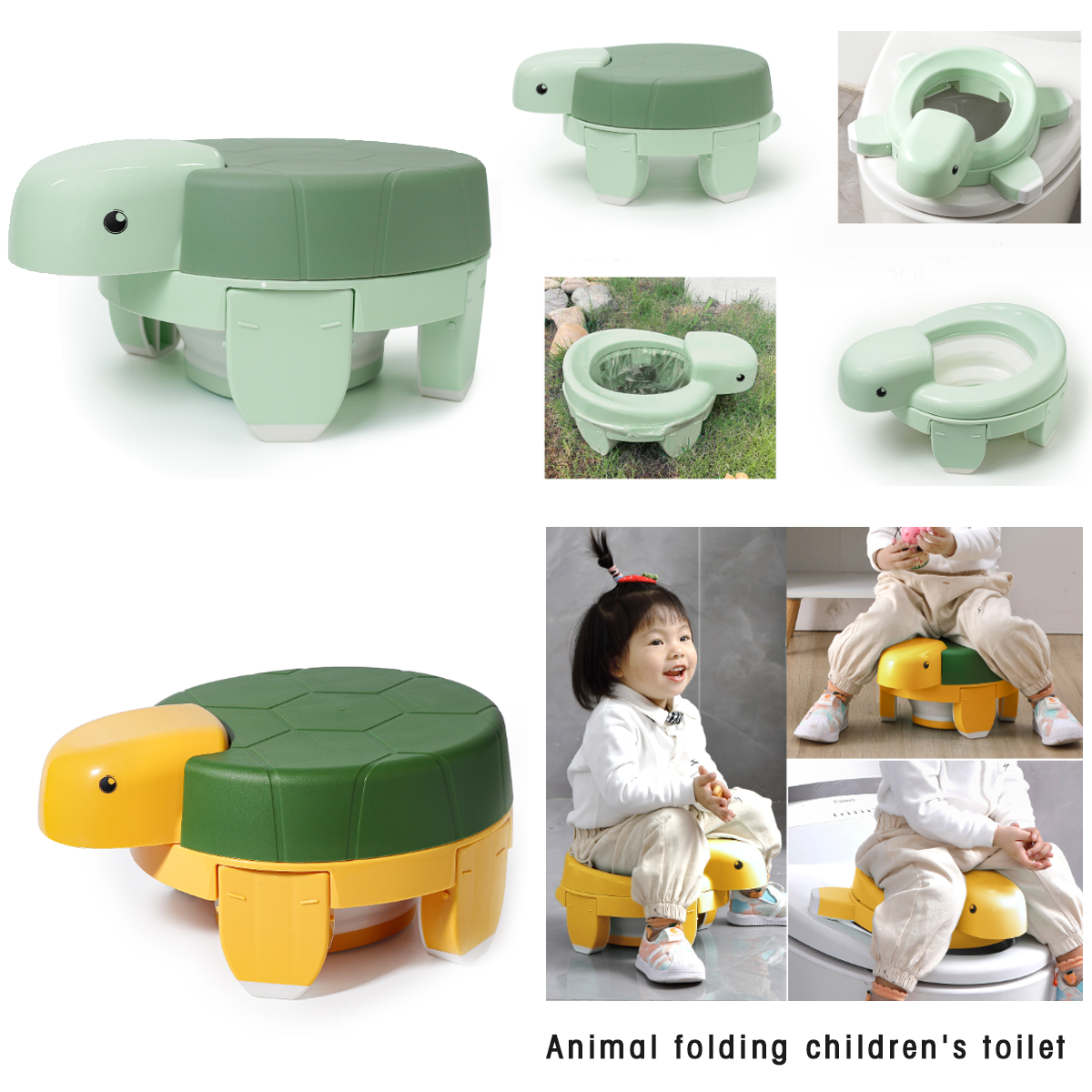 Portable Baby Potty Training Seat Multifunction Toilet Child Pots, Girls Boy Potties Kids Chair Toilets Plastic Potty Training