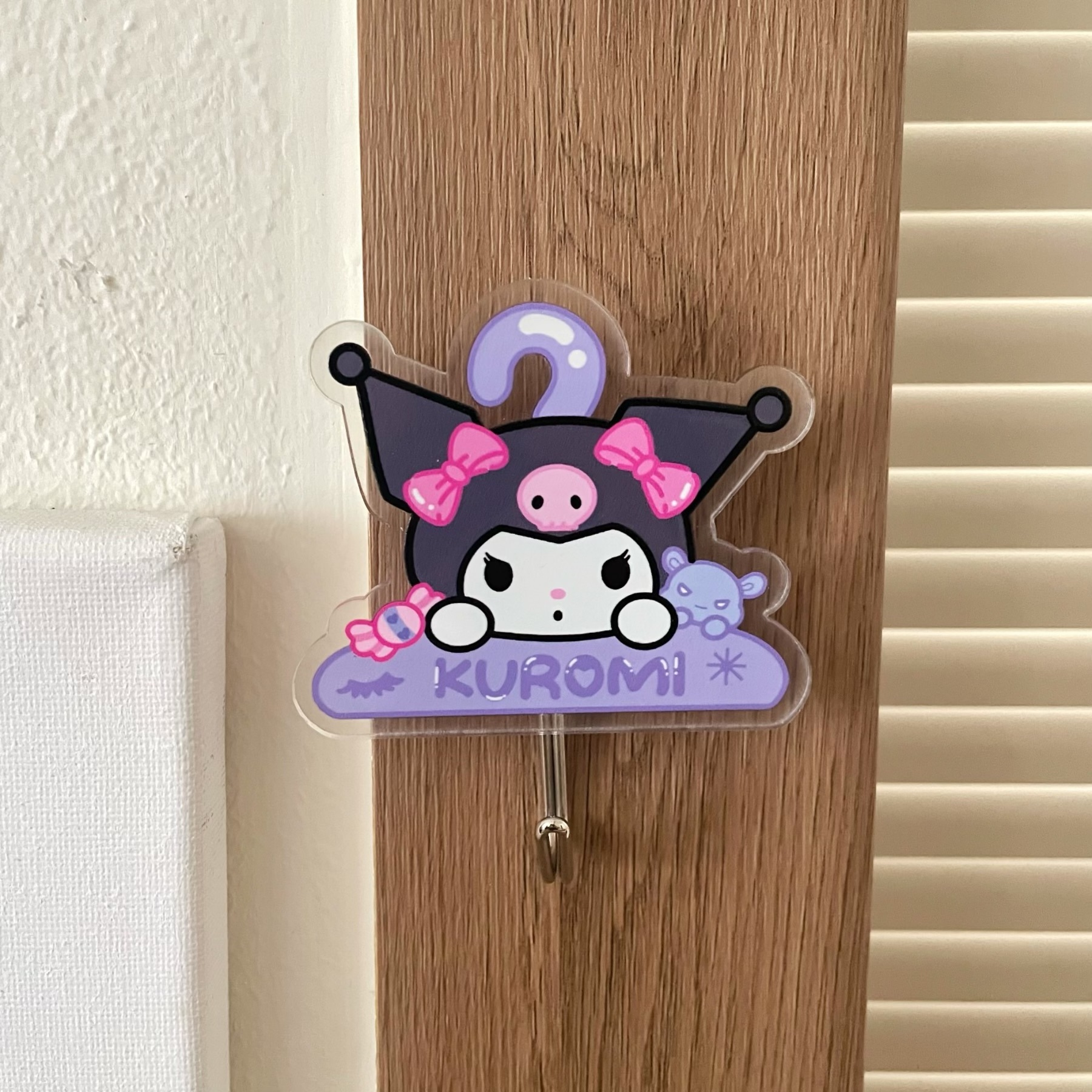 New Cartoon Kitty Cinnamoroll Hook Cute Seamless Dormitory Bedroom Door Hangers Hooks Key Umbrella Towel Coat Rack Wall Hooks