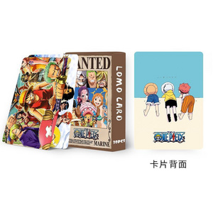 Playing Box Card For Kids Poker Double-sided Bounty Order Anime Wanted Luffy 30PCS Laser Cartoon Printed Games Lomo Card Funny