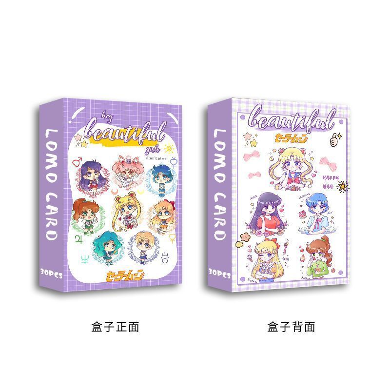 Wholesale Cartoon Children Toys Trading Game Anime Collection Cards Custom Anime Sailor Moon Wholesale Double Sided LOMO Card