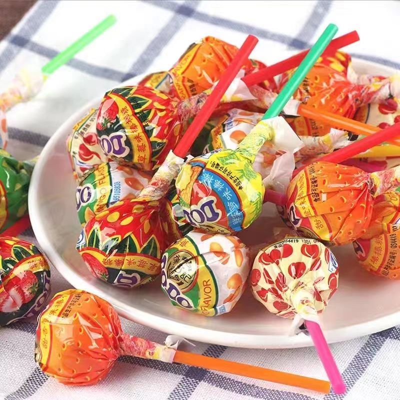 Hot selling candy bars mixed fruit lollipop sweet Confectionery