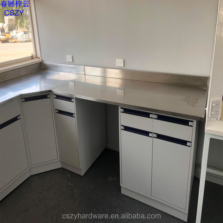 High Quality Industry Lab Wall Bench With Stainless Steel Sink And Worktop