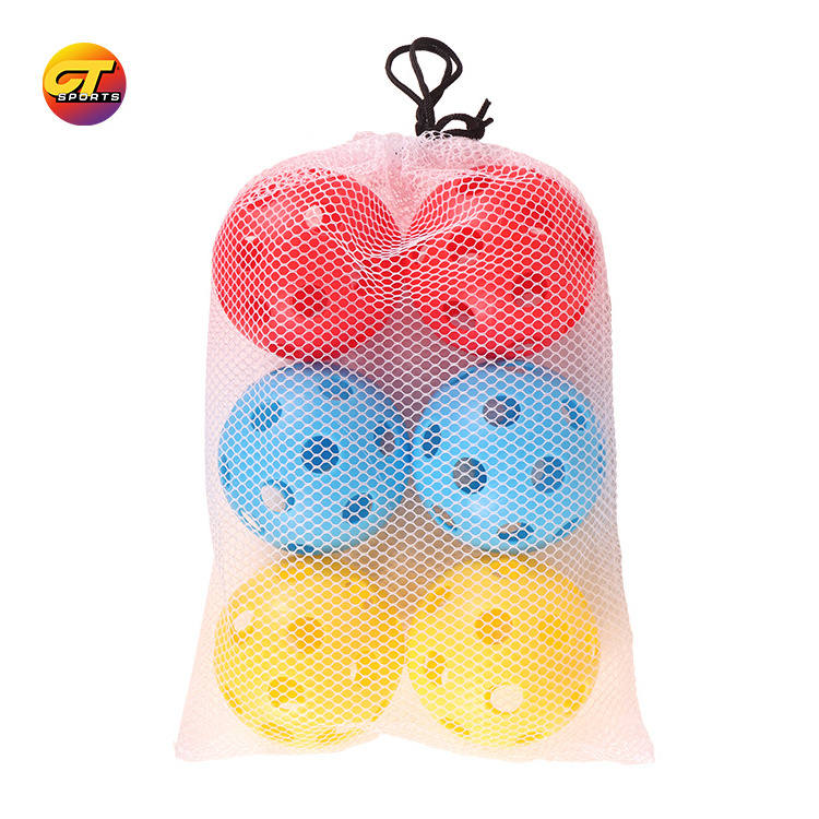 Custom USAPA Approved Light Weight High Durability Structure 26 Holes Plastelast Hollow Airflow Balls Pickleball