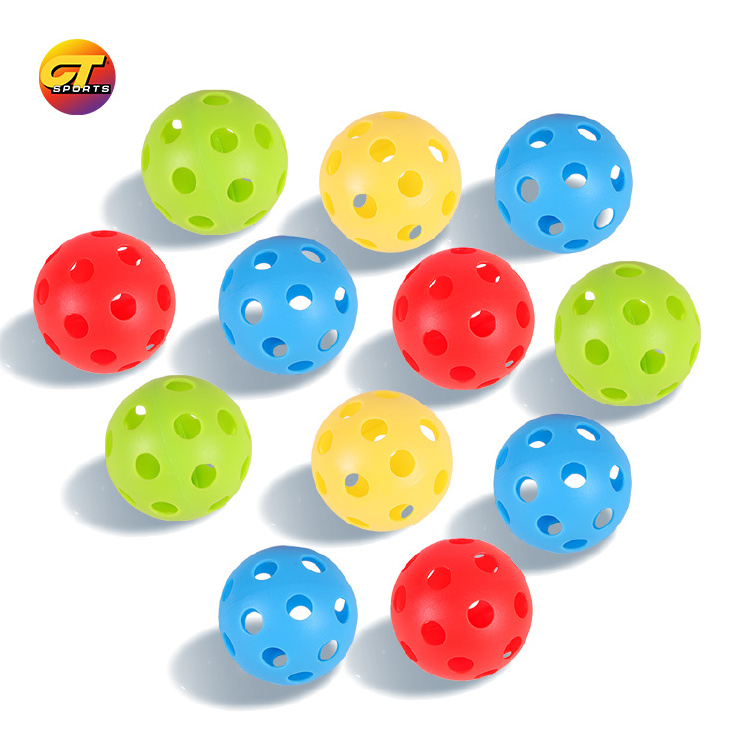 USAPA Approved Light Weight High Durability Structure 26 Holes Plastelast Hollow Airflow Balls Pickleball