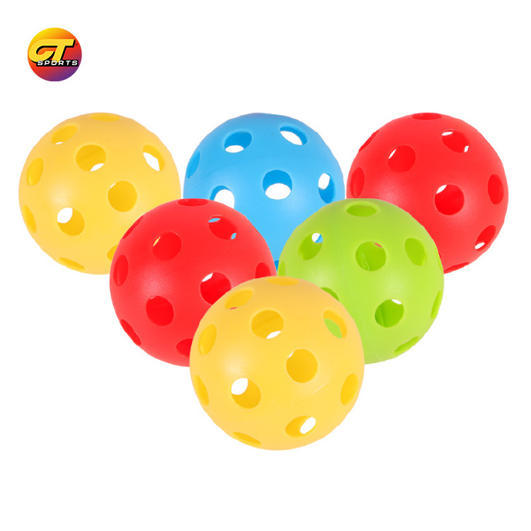 USAPA Approved Light Weight High Durability Structure 26 Holes Plastelast Hollow Airflow Balls Pickleball