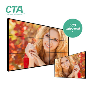 Best price 46" 49" 55 inch lcd led video wall 3x3 with controller for shopping mall and exhibition showroom advertising