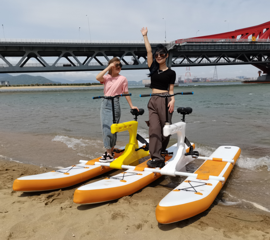 Water Park One Person Single Inflatable Water Bike Pedal Boats