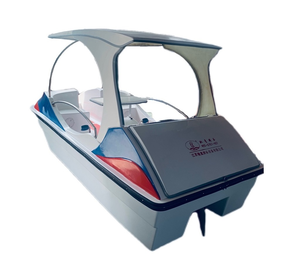 High quality 4 persons fiberglass pedal boat for sale