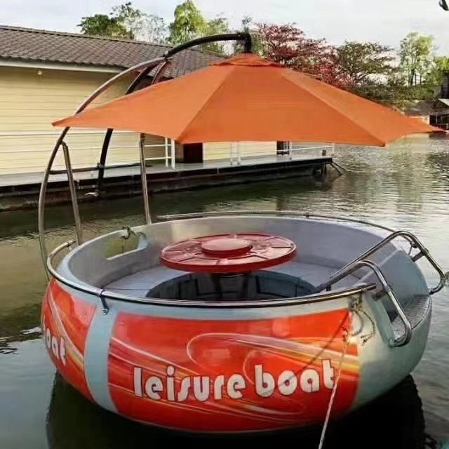 sightseeing leisure mini bbq donut boat Party Grill Leisure Boat Electric Donuts BBQ Boat