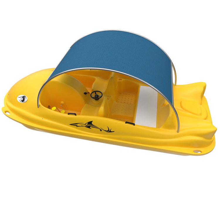 New design Shark Type 2 person and 4 person water bike pedal boats for sale