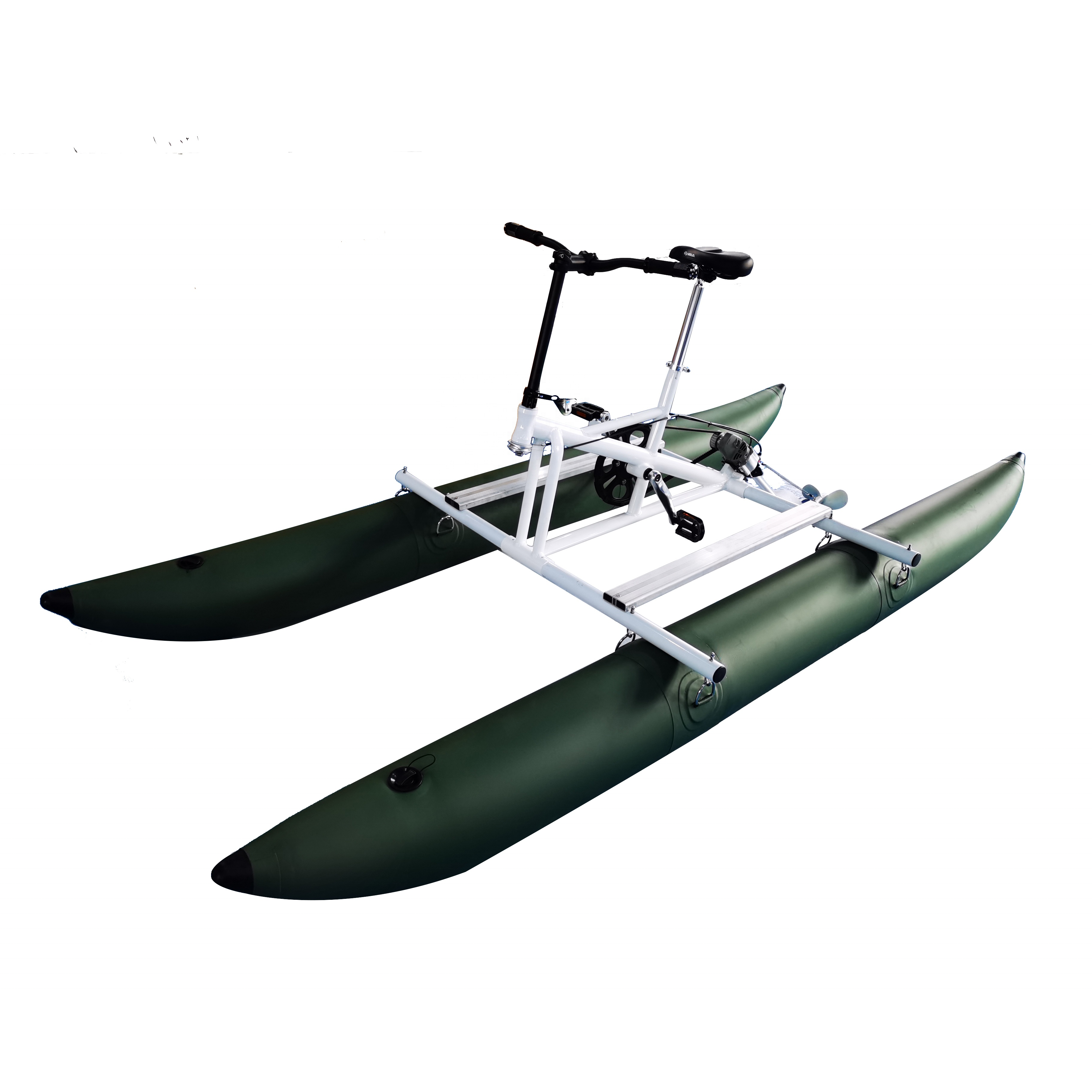 China Hot Selling Amusement Water Park One Person Inflatable Water Bike Pedal Boats for Sale