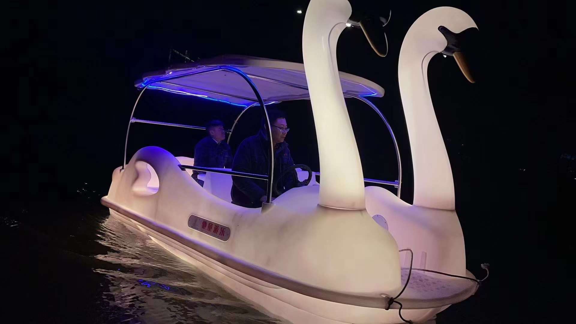 New Coming Swan Flamingo Electric Pedal boat Water Bike boat