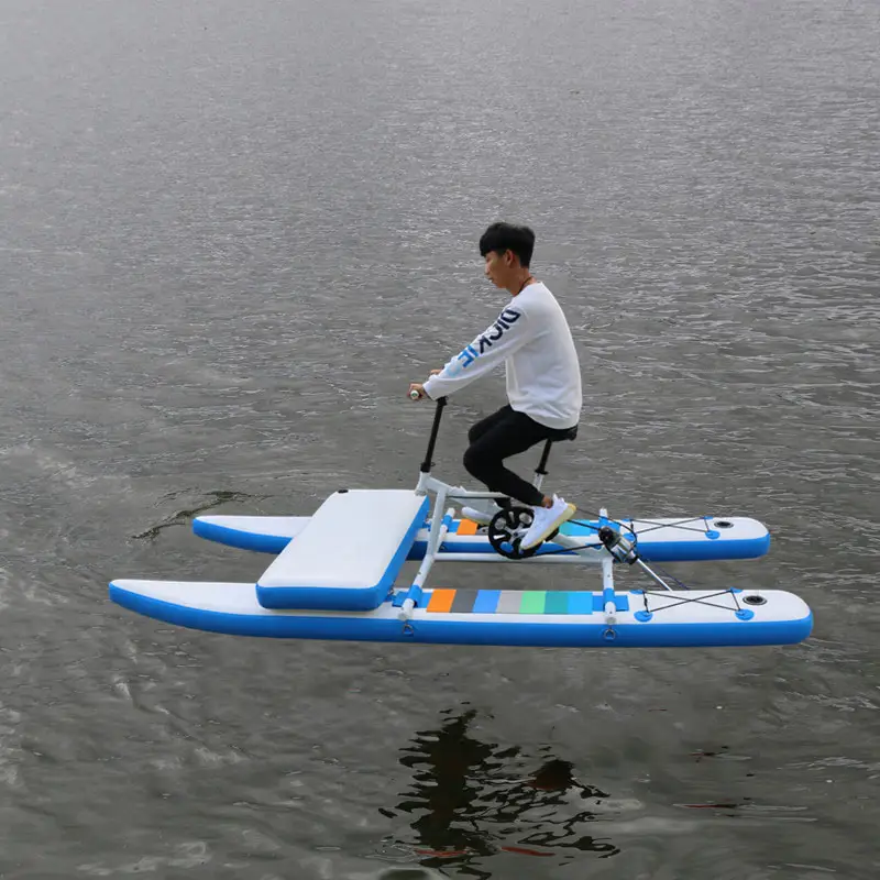 Water Park One Person Single Inflatable Water Bike Pedal Boats