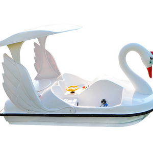 2 or 4 persons New design foot Paddle Swan Boat Water Park Cheap Pedalo Paddle fiberglass Swan bike Boat For Sale