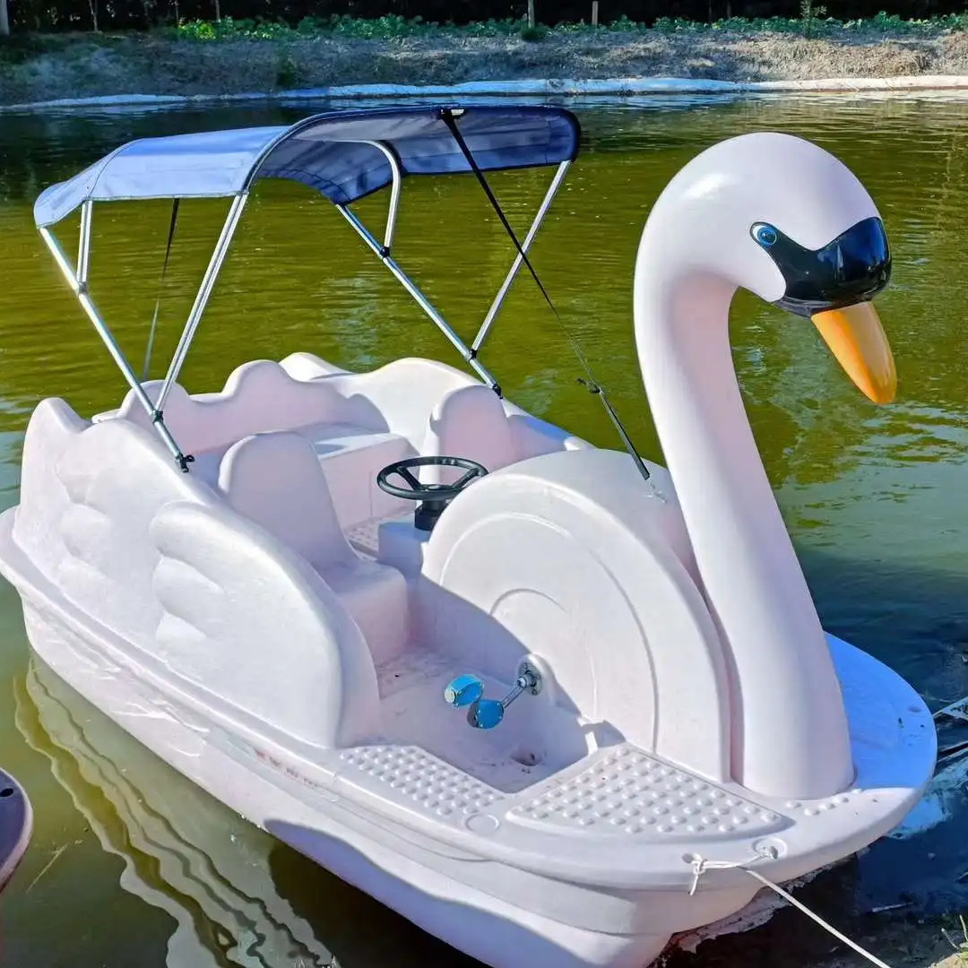 Two Person Four Person PE Swan Pedal Paddle Boat