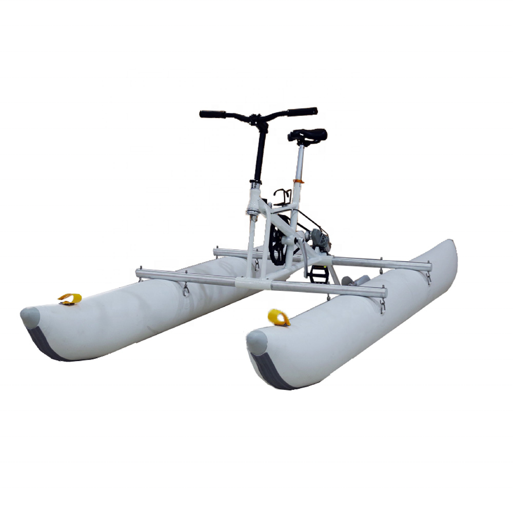 China Hot Selling Amusement Water Park One Person Inflatable Water Bike Pedal Boats for Sale