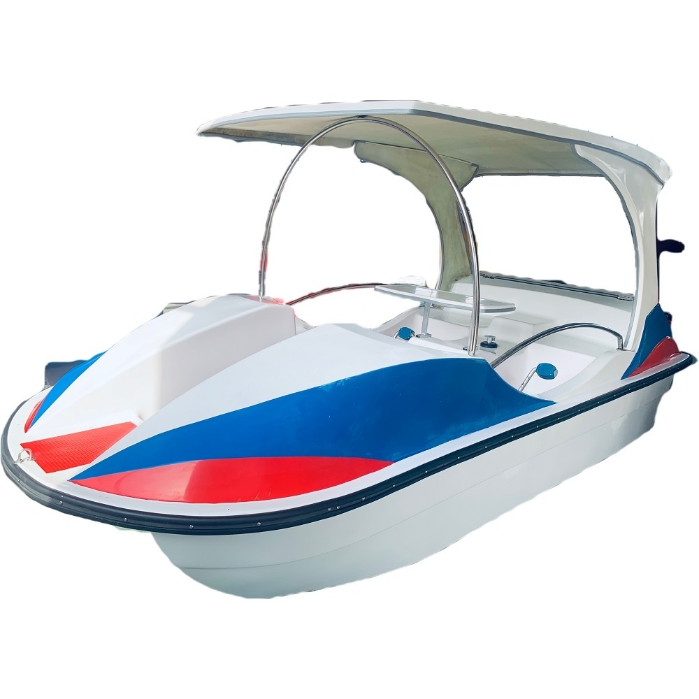 High quality 4 persons fiberglass pedal boat for sale